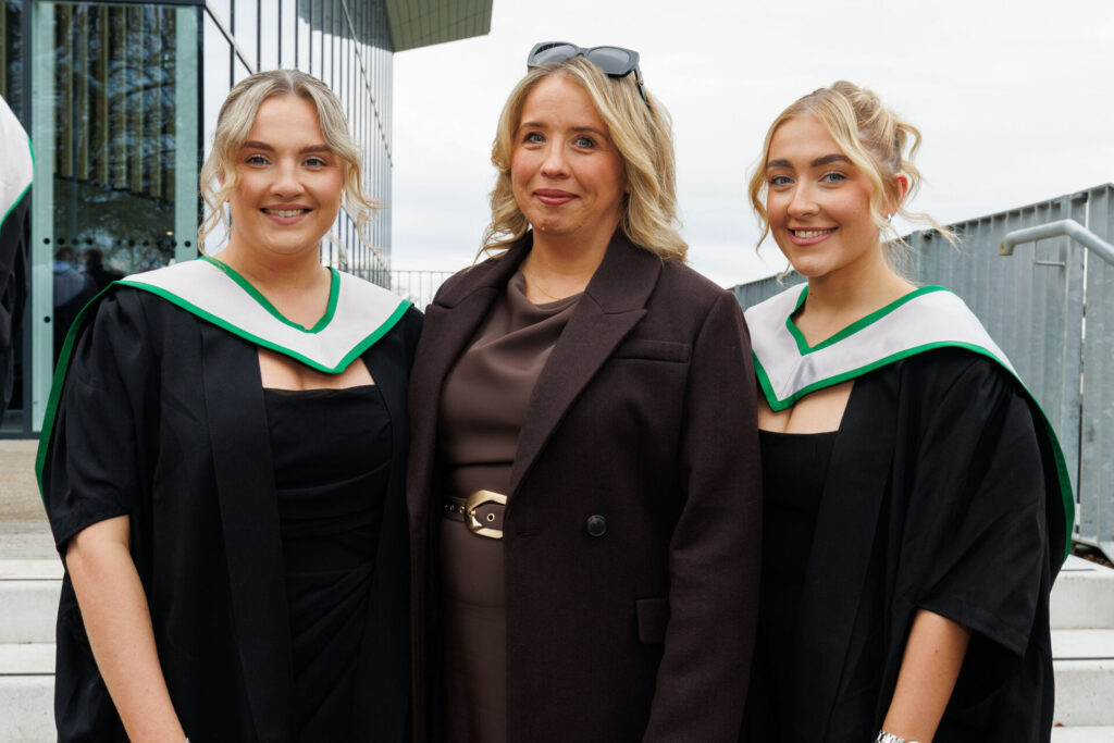 Rachel Carver, Professor Karen Goudie and Amy Winchester